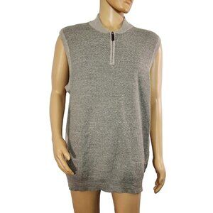 Roundtree & Yorke Men's Vest 1/4 Quarter Zip Brown Sweater Tall XLT NWT (11)